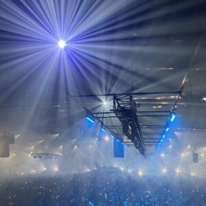 Foto van lichtshow festival voor de website van Robyn Towiredjo